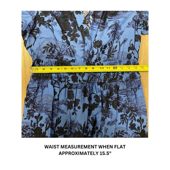 Anthropologie Somerset Maxi Dress in Blue Floral - Size L - Picture 6 of 7